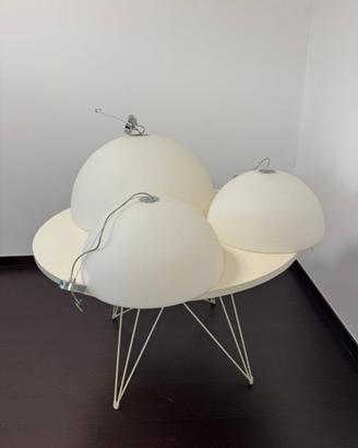 lampadari a cupola in policarbonato bianco