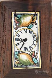 Orologio è quadri ceramica Antica Castelli