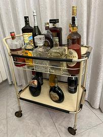 Vintage anni 60’ - carrelo bar con ruote