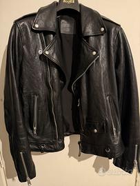 Giubbotto uomo in pelle nero All Saints tg M