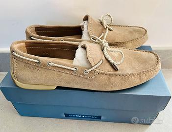 Mocassini Nuovi Stonefly in pelle scamosciata