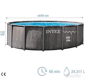 Piscina Intex ø5.50 mt rotonda  - h 1.20 mt