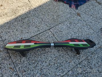 Skateboard a due ruote + custodia