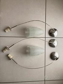 3 supporti portalampada lampadario