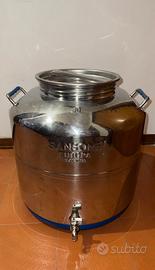 Fustino Saldato Europa Sansone Inox 50 Litri