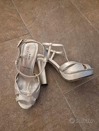 Sandali Omai argento tg 35