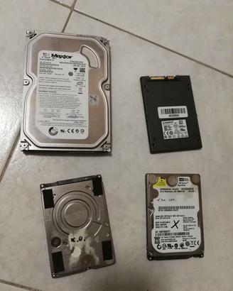 hard disk e SSD NON FUNZIONANTI