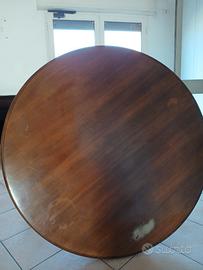 Tavolo rotondo in legno