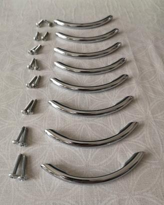 Set 8 Maniglie Confalonieri Cromo Lucido 10cm - CO