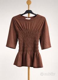 Maglia marrone Drôle de Copine taglia L Nuova