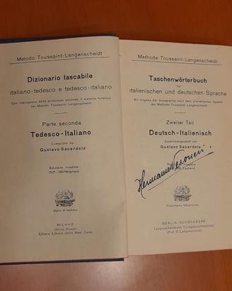 Dizionario bilingue italiano-tedesco. Metodo Touss