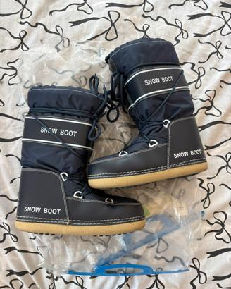 Doposci Snow Boots blu e neri taglia 38-40