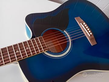 Chitarra acustica con custodia