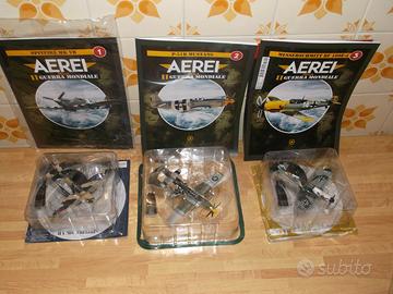 3 aerei della seconda guerra mondiale + fascicoli