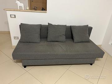 Divano letto trasformabile grigio-salvaspazio-35€