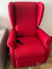Poltrona relax formaflex rossa