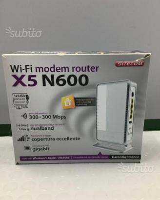 Wi-Fi Modem Router X5 N600 SITECOM