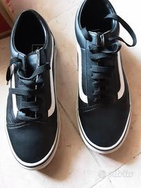 scarpe vans in cuoio nero