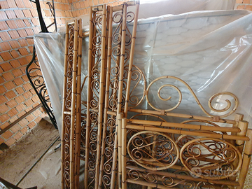 Giroletto matrimoniale in vimini + 2 singoli