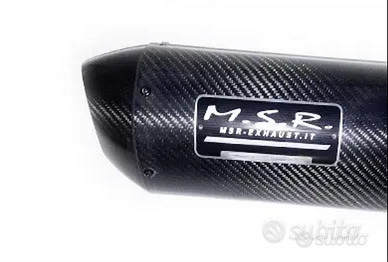 Scarico omologato MSR MALAGUTI DUNE 125 carbonio