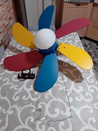 Lampadario con ventilatore.