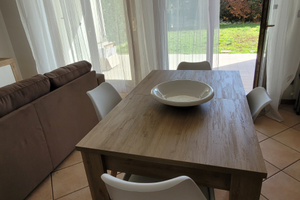 Bilocale arredato nuovo con giardino e box