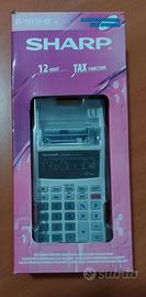 CALCOLATORE SHARP EL-1611 P-GY CON STAMPANTE NUOVO