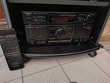 2 pezzi technics ampli +radio + telecomando