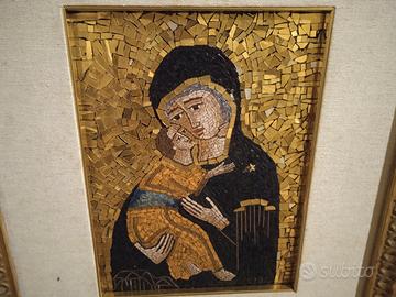 Quadro mosaico "Madonna di Vladimir"