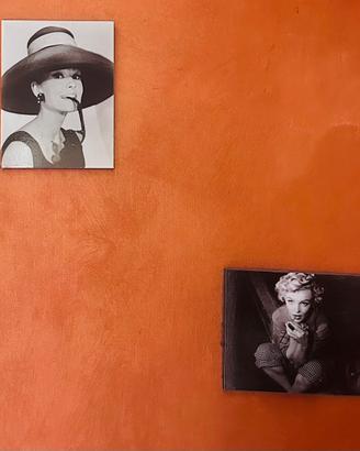 quadri di marilyn monroe e Audrey Hepburn