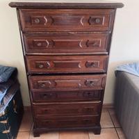 Cassettiera settimino legno massello