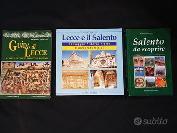 Lotto 3 libri viaggi turismo Lecce e Salento
