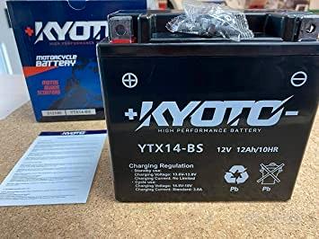 Batteria kyoto ytx14-bs 12v 12ah per piaggio