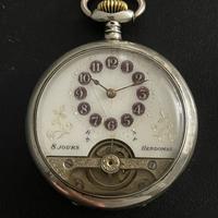 Hebdomas 8 Jours argento 800 carica manuale