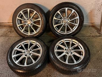 Cerchi R17 5x112 MAK con gomme invernali 