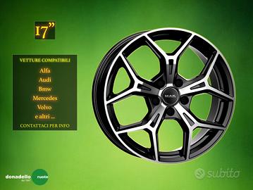 Cerchi in Lega Mak 17" per molte vetture - contat