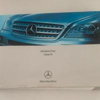 Libretto uso e manutenzione per Mercedes ML W 164