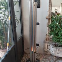 Attaccapanni in acciaio con luce, anni 70