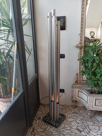 Attaccapanni in acciaio con luce, anni 70