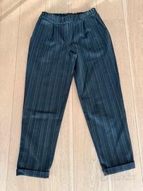 Pantaloni lana righe tg S