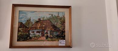 Quadro ricamo a mano