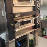 Attrezzatura completa per pizzeria, tavola calda