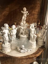 Putti angioletto in porcellana