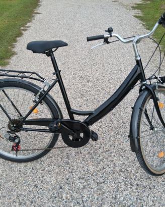 City bike donna da 26 acciaio 6 marce Nera