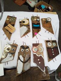 Serie di gufetti fantasia