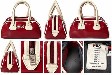  Borsa  bauletto Fila rosso intenso 