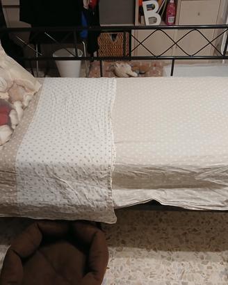 letto singolo con materasso 