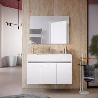Mobile bagno Cuki Bianco opaco cm.100
