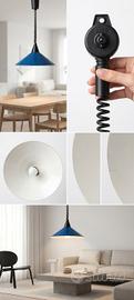 Lampada s sospensione Vintage IKEA Lys 3 Blu 