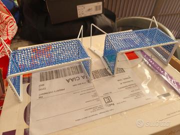 Subbuteo coppia di porte in metallo 4 Stars